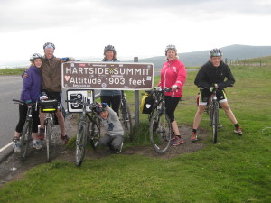 Hartside Summit - the top of the biggest climb